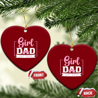 Girl Dad Est 2026 Ceramic Ornament Proud New Dad Gift