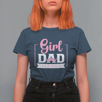 Girl Dad Est 2026 T Shirt For Women Proud New Dad Gift