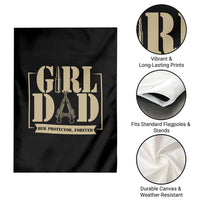 Girl Dad Her Protector Forever Garden Flag New Dad Fathers Day Gift