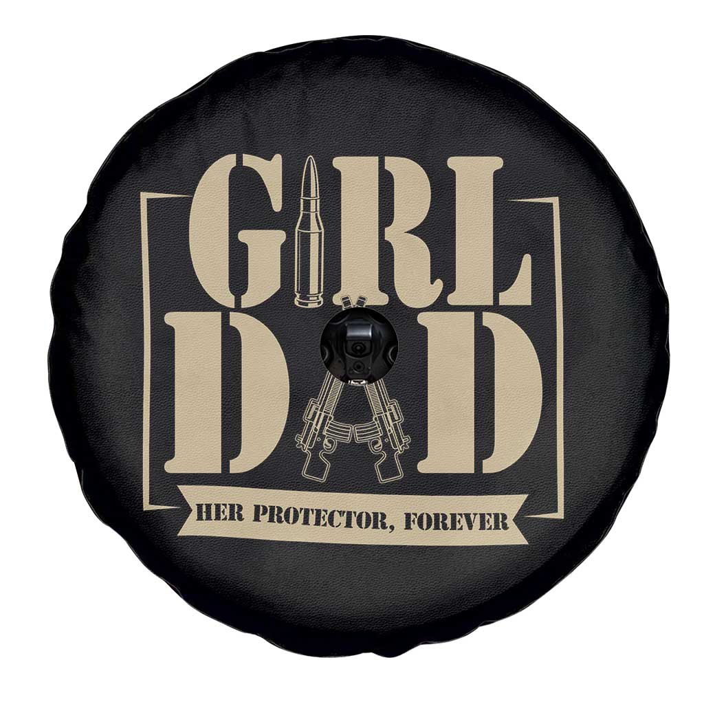 Girl Dad Her Protector Forever Spare Tire Cover New Dad Fathers Day Gift