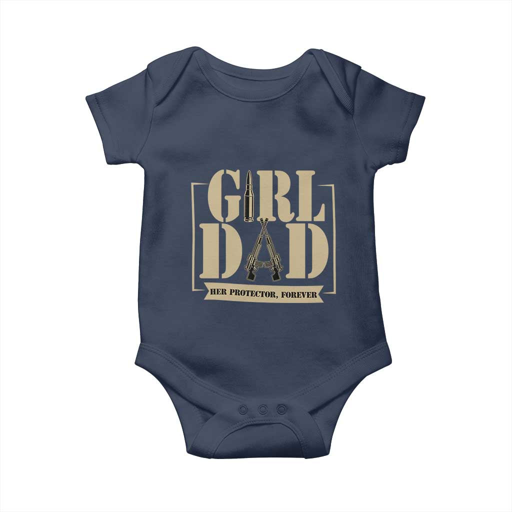 Girl Dad Her Protector Forever Baby Onesie New Dad Fathers Day Gift