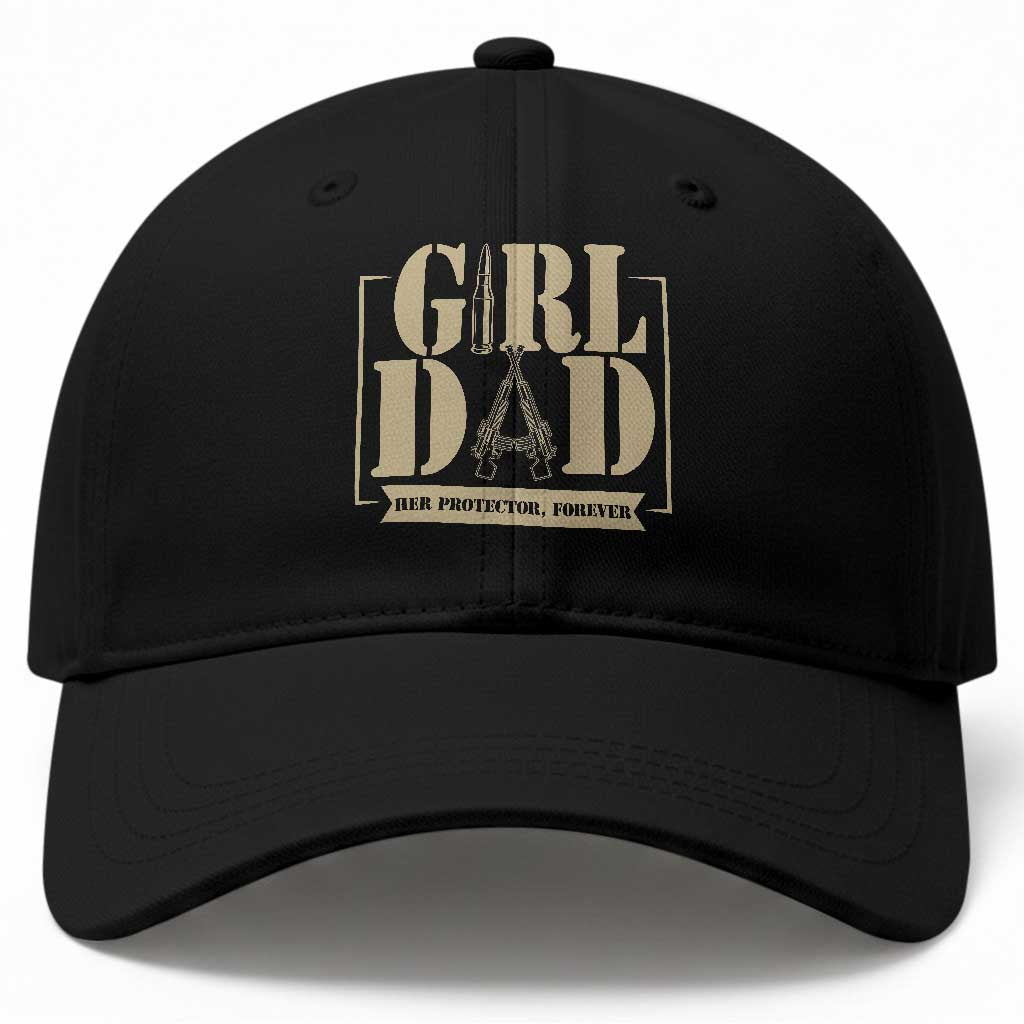 Girl Dad Her Protector Forever Baseball Cap New Dad Fathers Day Gift