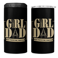 Girl Dad Her Protector Forever 4 in 1 Can Cooler Tumbler New Dad Fathers Day Gift