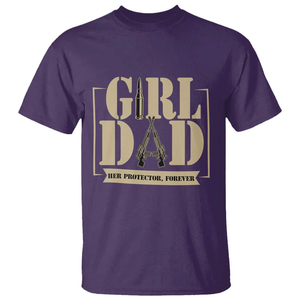 Girl Dad Her Protector Forever T Shirt New Dad Fathers Day Gift