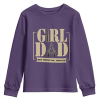 Girl Dad Her Protector Forever Youth Sweatshirt New Dad Fathers Day Gift