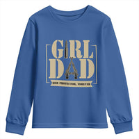 Girl Dad Her Protector Forever Youth Sweatshirt New Dad Fathers Day Gift
