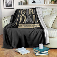 Girl Dad Her Protector Forever Throw Blanket Proud Father Of A Daughter