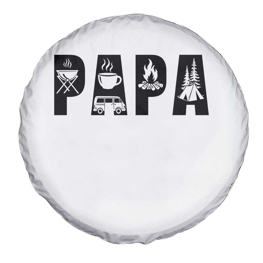 Camping Papa Spare Tire Cover Camper Dad Fathers Day Gift