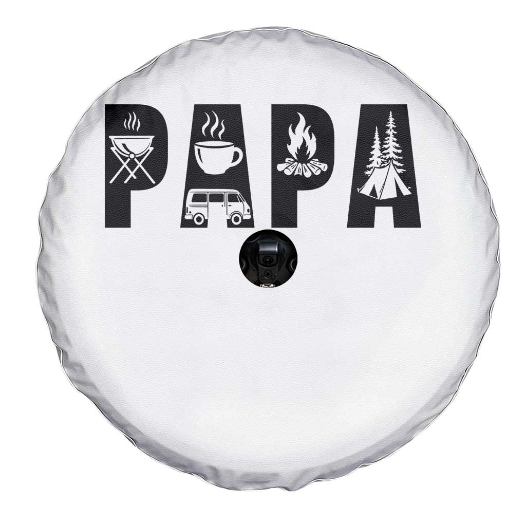 Camping Papa Spare Tire Cover Camper Dad Fathers Day Gift