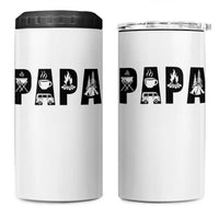 Camping Papa 4 in 1 Can Cooler Tumbler Camper Dad Fathers Day Gift