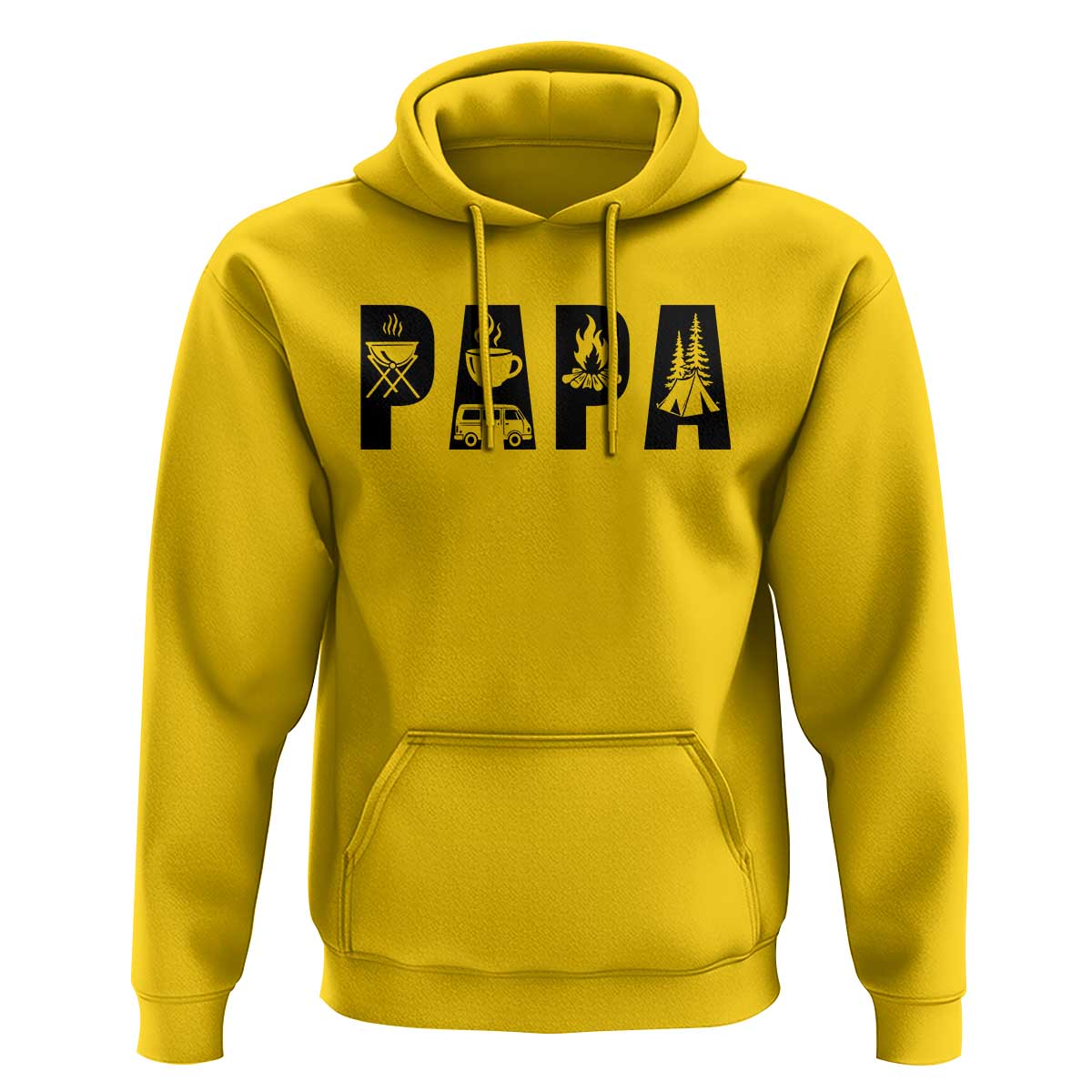 Camping Papa Hoodie Camper Dad Fathers Day Gift