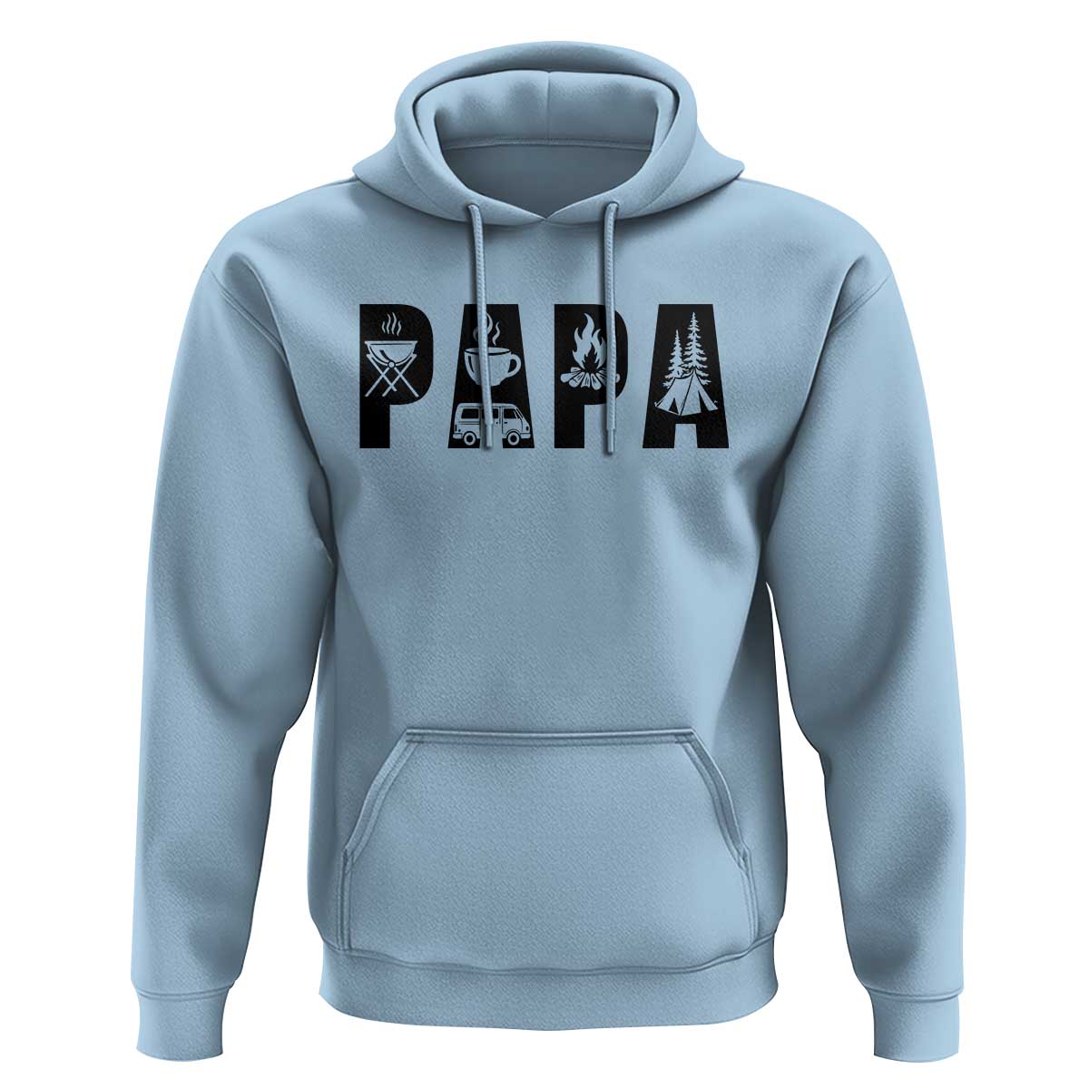 Camping Papa Hoodie Camper Dad Fathers Day Gift