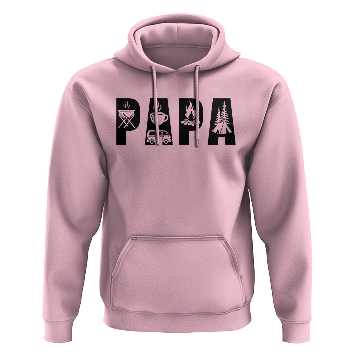 Camping Papa Hoodie Camper Dad Fathers Day Gift