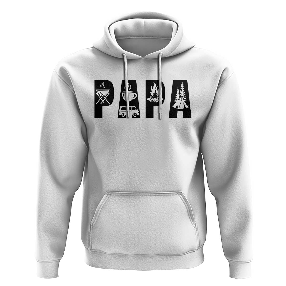 Camping Papa Hoodie Camper Dad Fathers Day Gift