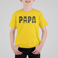 Camping Papa T Shirt For Kid Camper Dad Fathers Day Gift