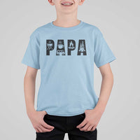Camping Papa T Shirt For Kid Camper Dad Fathers Day Gift