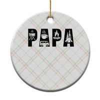 Camping Papa Ceramic Ornament Camper Dad Fathers Day Gift