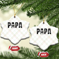Camping Papa Ceramic Ornament Camper Dad Fathers Day Gift