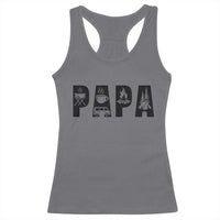 Camping Papa Racerback Tank Top Camper Dad Fathers Day Gift