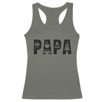 Camping Papa Racerback Tank Top Camper Dad Fathers Day Gift