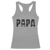 Camping Papa Racerback Tank Top Camper Dad Fathers Day Gift