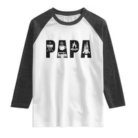 Camping Papa Raglan Shirt Camper Dad Fathers Day Gift
