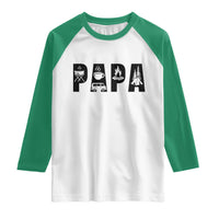 Camping Papa Raglan Shirt Camper Dad Fathers Day Gift
