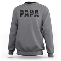 Camping Papa Sweatshirt Camper Dad Fathers Day Gift