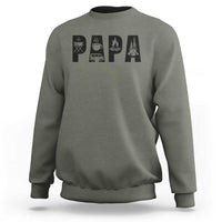 Camping Papa Sweatshirt Camper Dad Fathers Day Gift