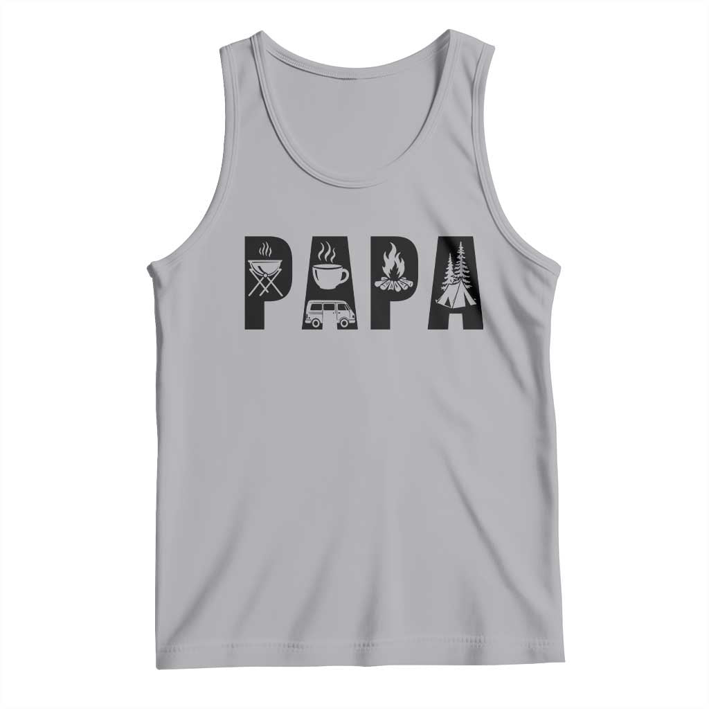 Camping Papa Tank Top Camper Dad Fathers Day Gift