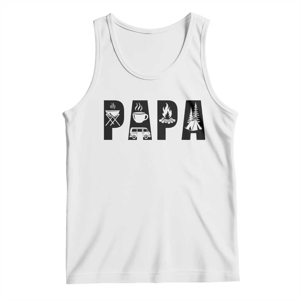 Camping Papa Tank Top Camper Dad Fathers Day Gift