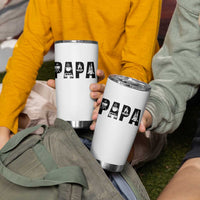 Camping Papa Tumbler Cup Camper Dad Fathers Day Gift