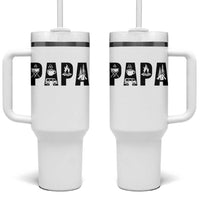 Camping Papa Tumbler With Handle Camper Dad Fathers Day Gift