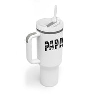 Camping Papa Tumbler With Handle Camper Dad Fathers Day Gift