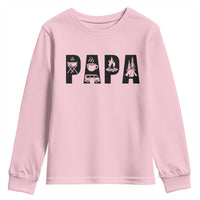 Camping Papa Youth Sweatshirt Camper Dad Fathers Day Gift