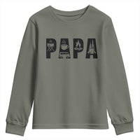Camping Papa Youth Sweatshirt Camper Dad Fathers Day Gift