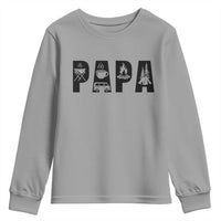 Camping Papa Youth Sweatshirt Camper Dad Fathers Day Gift