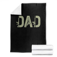 Gun Lover Dad Throw Blanket Funny Hunter Dad Fathers Day Gift