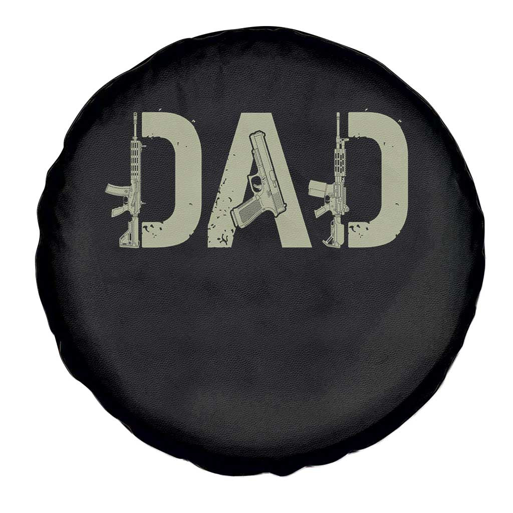 Gun Lover Dad Spare Tire Cover Funny Hunter Dad Fathers Day Gift
