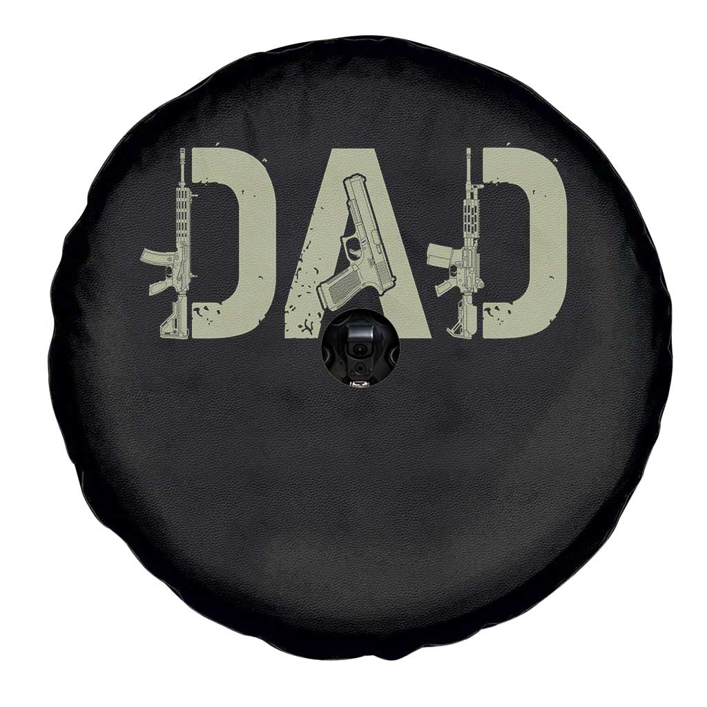Gun Lover Dad Spare Tire Cover Funny Hunter Dad Fathers Day Gift
