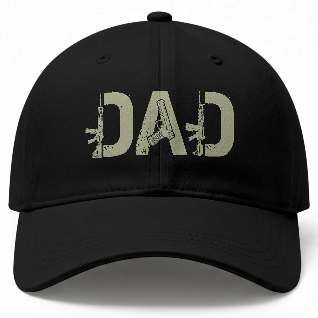 Gun Lover Dad Baseball Cap Funny Hunter Dad Fathers Day Gift