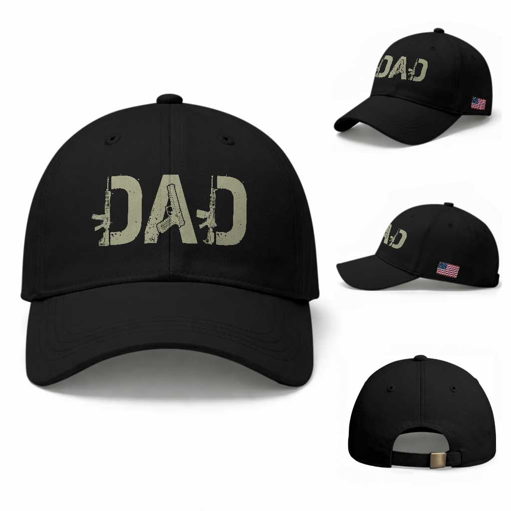 Gun Lover Dad Baseball Cap Funny Hunter Dad Fathers Day Gift