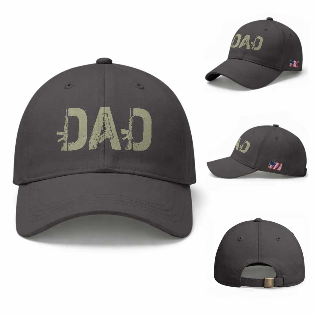Gun Lover Dad Baseball Cap Funny Hunter Dad Fathers Day Gift