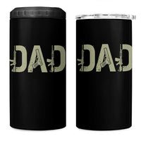 Gun Lover Dad 4 in 1 Can Cooler Tumbler Funny Hunter Dad Fathers Day Gift