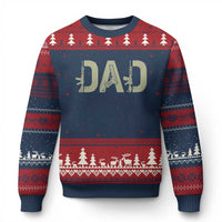 Gun Lover Dad Ugly Christmas Sweater Funny Hunter Dad Fathers Day Gift