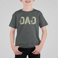 Gun Lover Dad T Shirt For Kid Funny Hunter Dad Fathers Day Gift