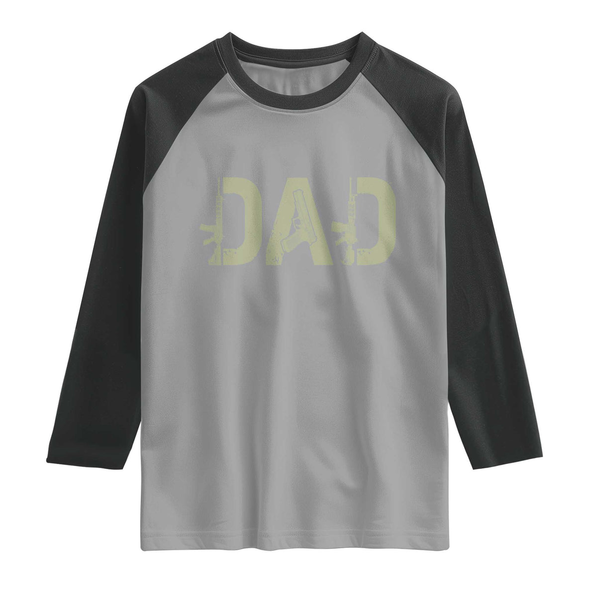 Gun Lover Dad Raglan Shirt Funny Hunter Dad Fathers Day Gift