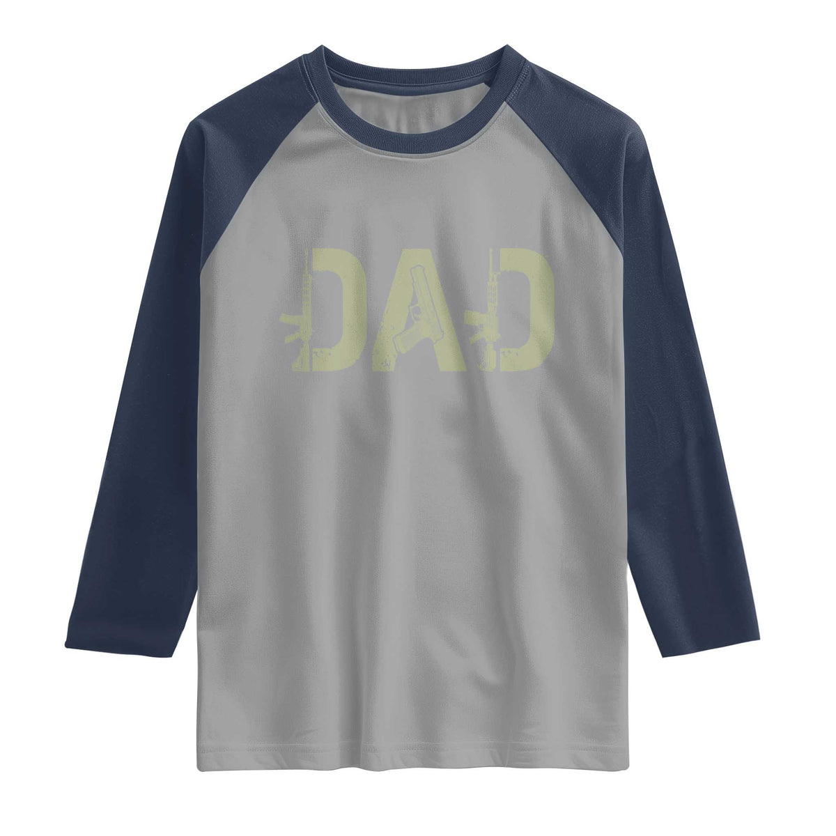 Gun Lover Dad Raglan Shirt Funny Hunter Dad Fathers Day Gift