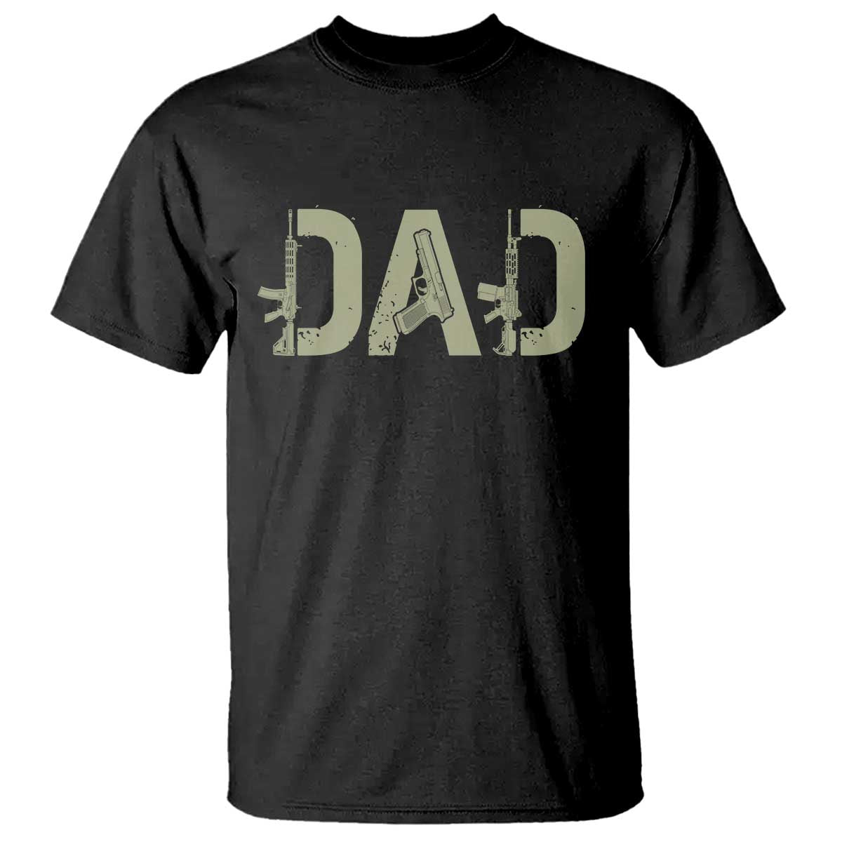 Gun Lover Dad T Shirt Funny Hunter Dad Fathers Day Gift