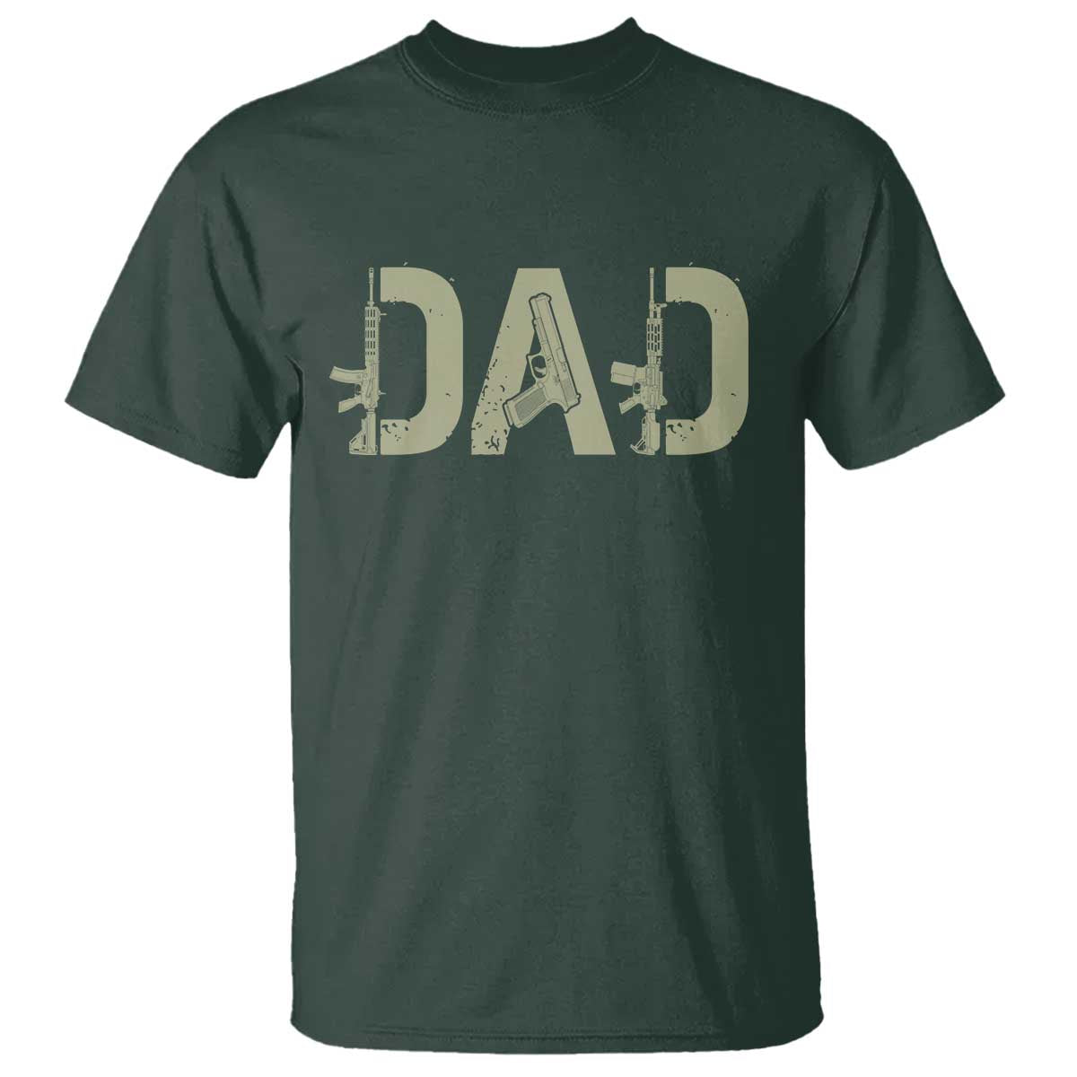 Gun Lover Dad T Shirt Funny Hunter Dad Fathers Day Gift